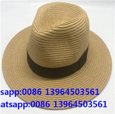 Chapéu de Sol Marrom com Fita Preta