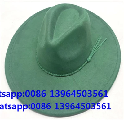 Chapéu Fedora Verde Elegante Com Proteção Solar