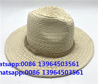 Chapéu de Fedora de Braid White Traid
