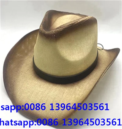 Chapéu de cowboy desgastado para o verão