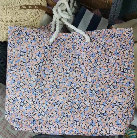 Padrão de flor Big Tote de praia Bolsa feminina