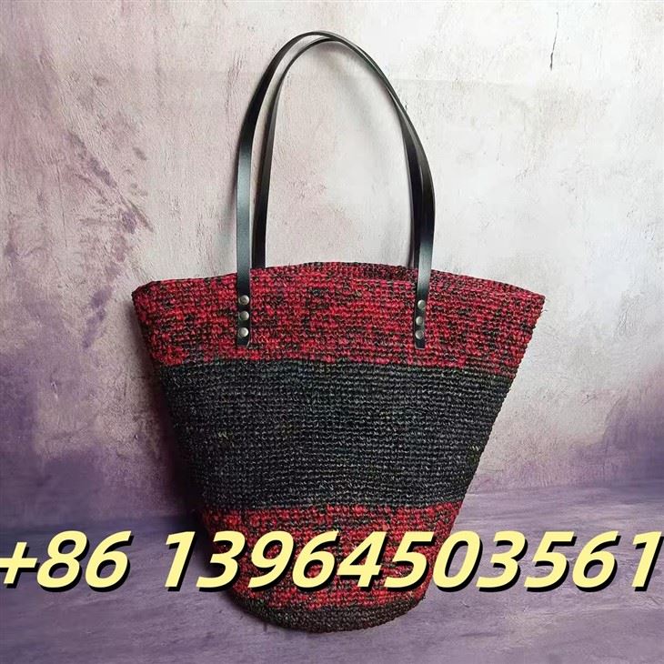 Bolsa de verão de praia de ombro de rafia