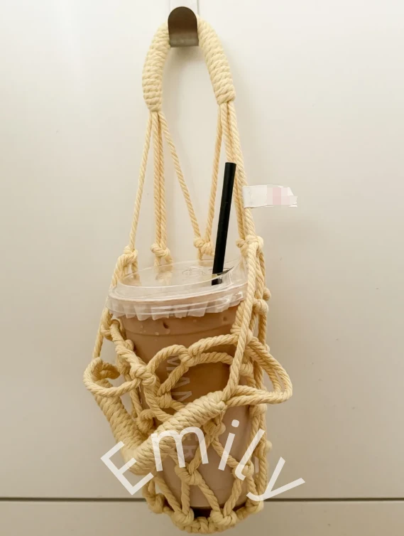 Bolsas feitas à mão de algodão de café