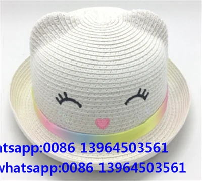 Chapéu fofo de verão para crianças