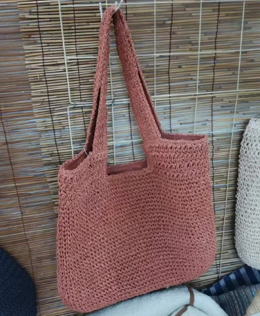 Bolsa de ombro feminina casual leve rosa