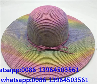 Chapéu de verão para mulheres da Big Brim colorido