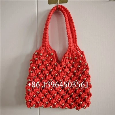 Bolsa feminina artesanal de algodão
