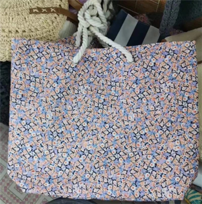 Padrão de flor Big Tote de praia Bolsa feminina