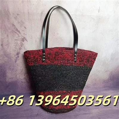 Bolsa de verão de praia de ombro de rafia