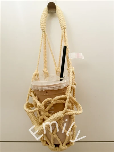 Bolsas feitas à mão de algodão de café