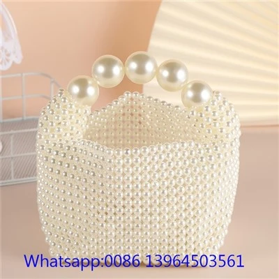 Bolsa de noite de pérolas para mulher
