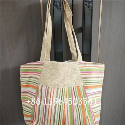 Papel palha feita à mão bolsas para meninas