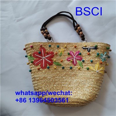 Bolsa de praia artesanal natural