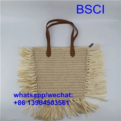 Bolsas de praia de palha de verão